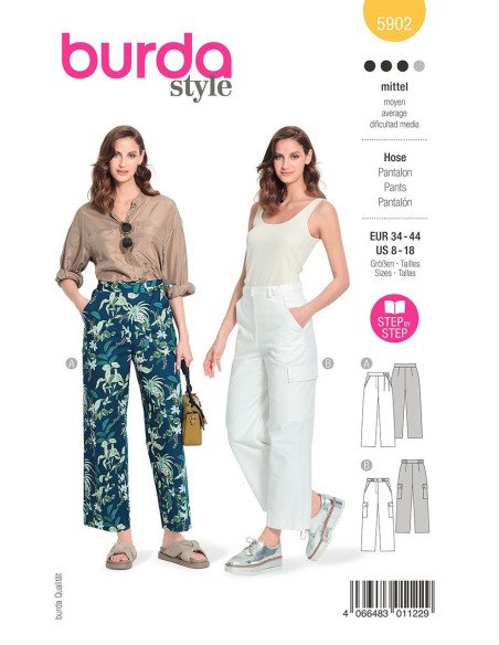 Patrón de pantalón - Burda 5902