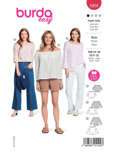 Patrón de blusa - Burda 5904