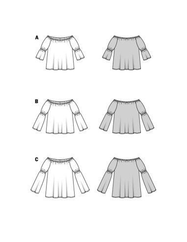 Patrón de blusa - Burda 5904