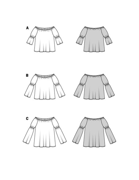 Patrón de blusa - Burda 5904