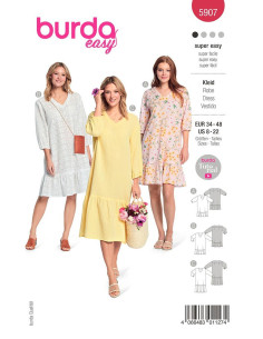 Patrón de vestido - Burda 5907