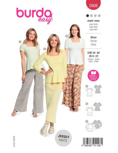 Patrón de blusa - Burda 5908