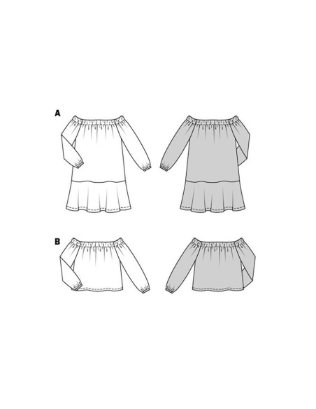 Patrón de vestido y blusa - Burda 5920