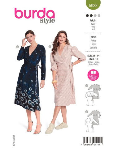 Patrón de vestido - Burda 5933