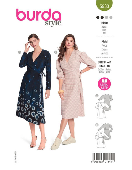 Patrón de vestido - Burda 5933