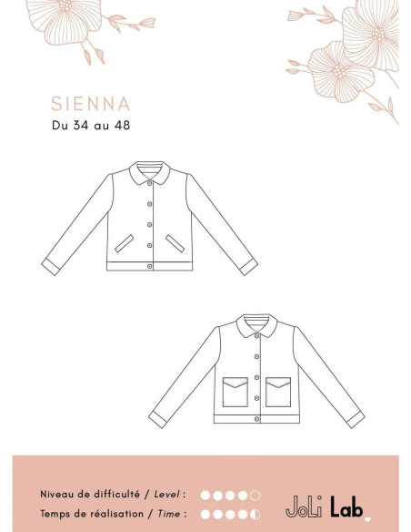Patrón de chaqueta Sienna - Joli Lab