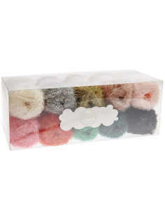 Caja de 10 ovillos de hilo para crochet Creative Bubble - Good Luck