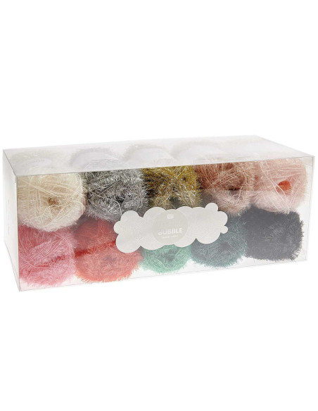Caja de 10 ovillos de hilo para crochet Creative Bubble - Good Luck