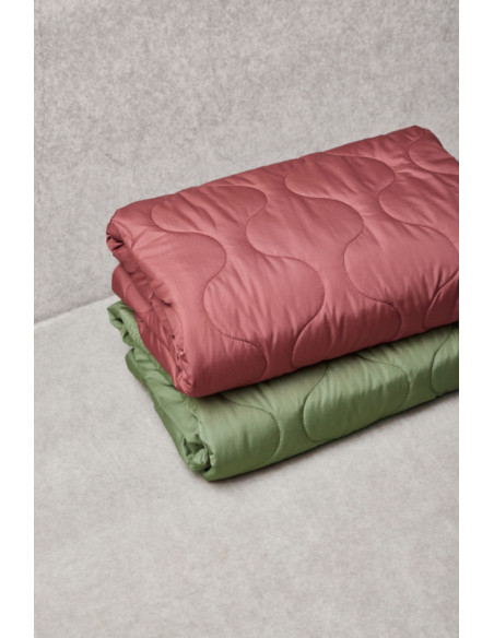 Tejido acolchado repelente al agua Wave - Rosa palo