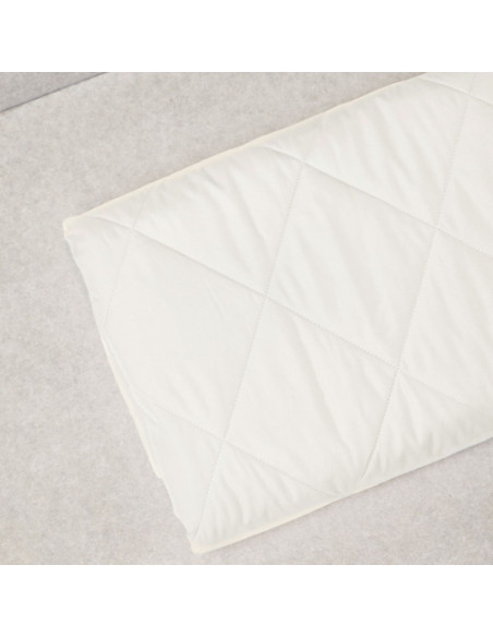 Tejido acolchado repelente al agua Gem - Blanco crema