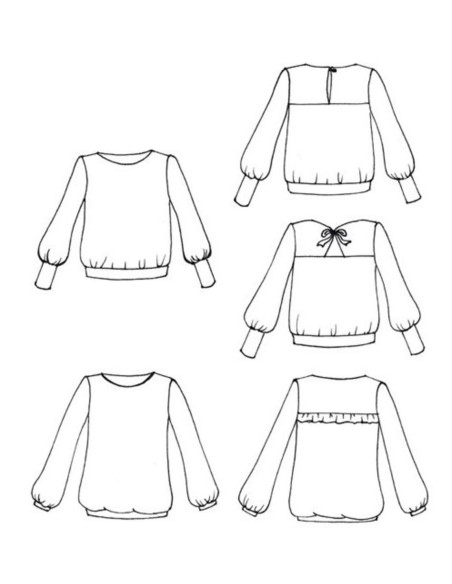 Patrón de suéter Téthys - Anna Rose patterns