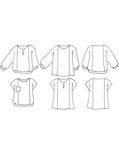 Patrón de blusa Doris - Anna Rose patterns