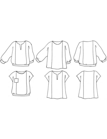 Patrón de blusa Doris - Anna Rose patterns