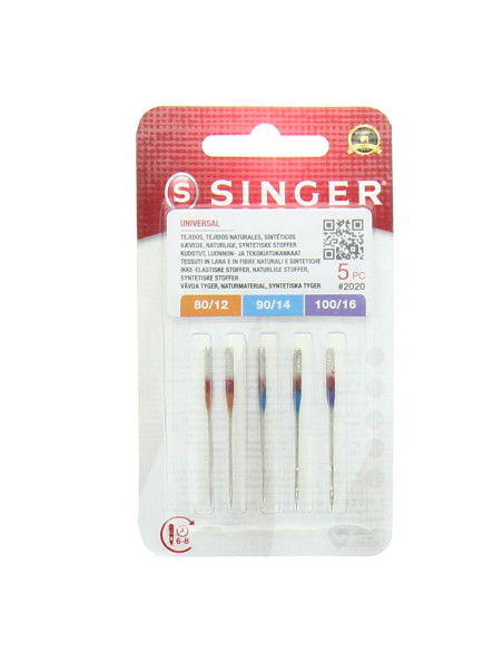 Juego de 5 agujas Singer surtidas