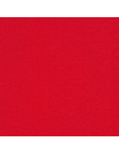 Tejido de algodón liso patchwork Kona - Rojo