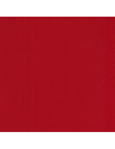 Tela de algodón lisa patchwork Kona - Rojo Intenso