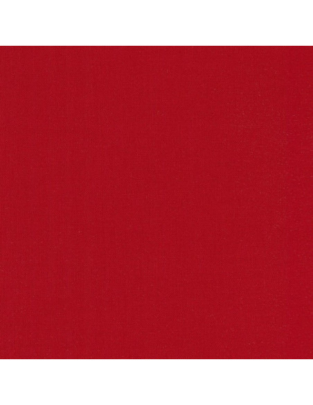 Tela de algodón lisa patchwork Kona - Rojo Intenso