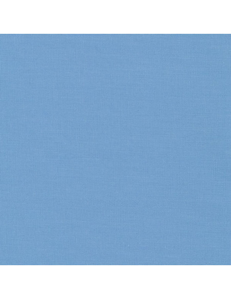 Tejido de algodón liso patchwork Kona - Candy Blue