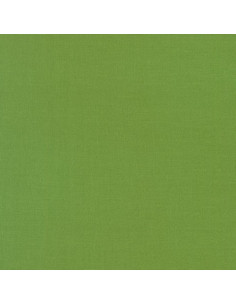 Tela de algodón lisa patchwork Kona - Verde Hierba