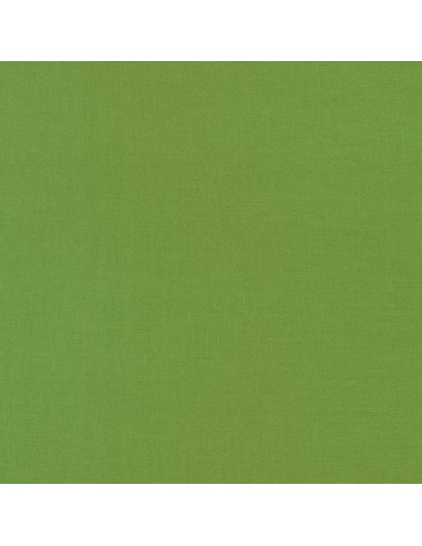 Tela de algodón lisa patchwork Kona - Verde Hierba