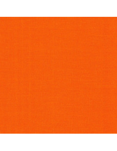 Tejido de algodón liso patchwork Kona - Mandarina