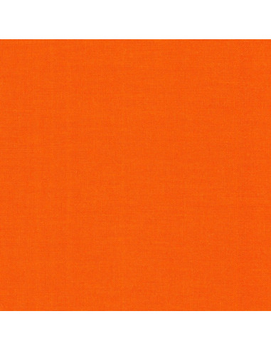 Tejido de algodón liso patchwork Kona - Mandarina