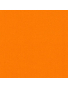 Tela de algodón lisa patchwork Kona - Naranja