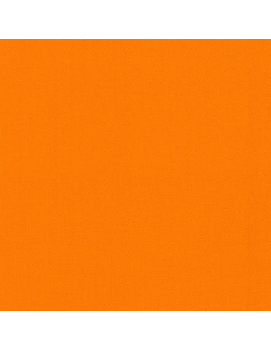 Tela de algodón lisa patchwork Kona - Naranja