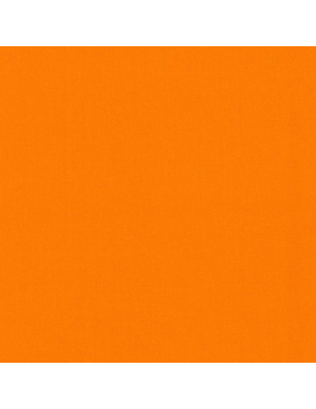 Tela de algodón lisa patchwork Kona - Naranja