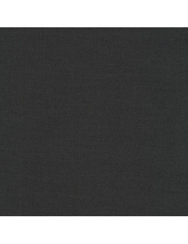 Tejido de algodón liso patchwork Kona - Carbón
