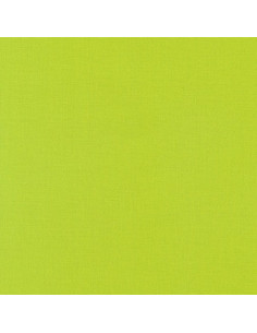 Tejido de algodón liso patchwork Kona - Chartreuse