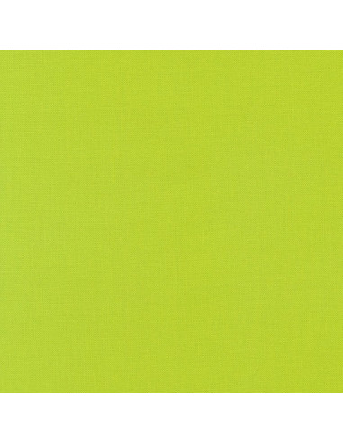 Tejido de algodón liso patchwork Kona - Chartreuse