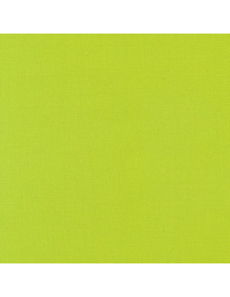 Tejido de algodón liso patchwork Kona - Chartreuse