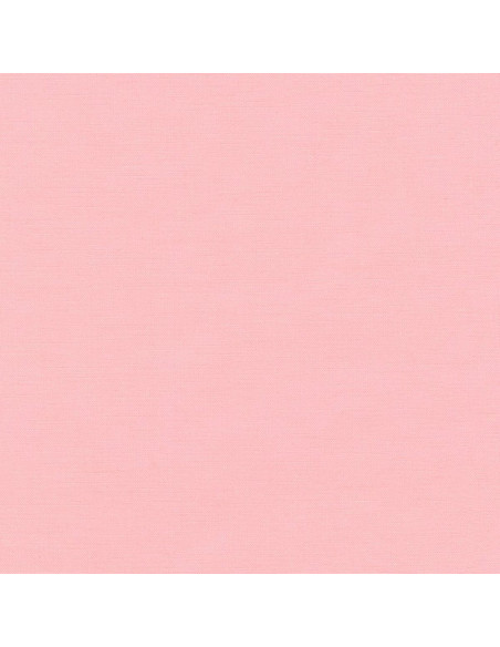 Tejido de algodón liso patchwork Kona - Rosa