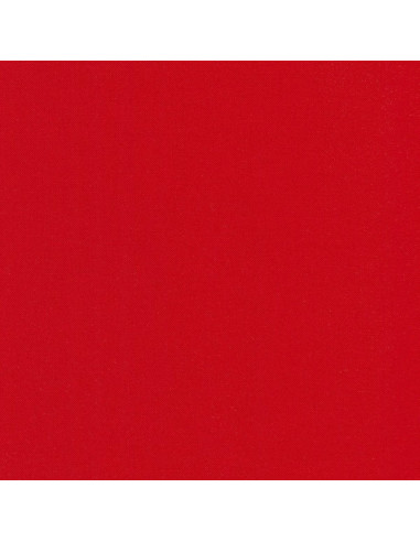 Tejido de algodón liso patchwork Kona - Rojo Chino