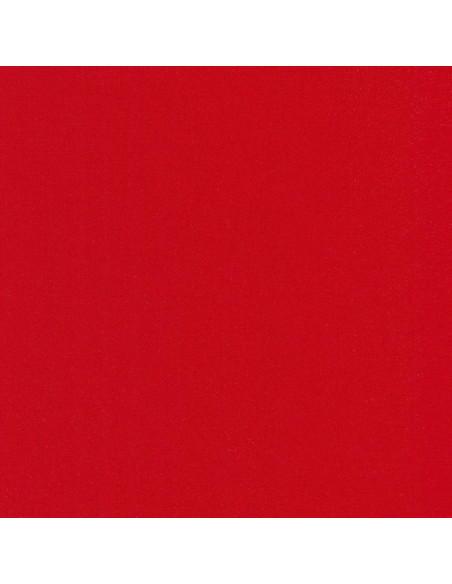 Tejido de algodón liso patchwork Kona - Rojo Chino