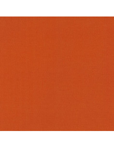 Tejido de algodón liso patchwork Kona - Terracota