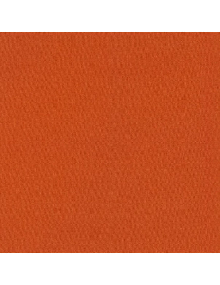 Tejido de algodón liso patchwork Kona - Terracota