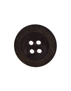 Tubo de 3 botones de madera con 4 agujeros - 18 mm