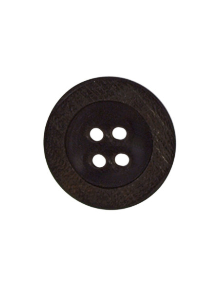 Tubo de 3 botones de madera con 4 agujeros - 18 mm