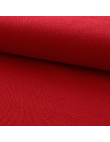 Lienzo de algodón semi-liso - Rojo