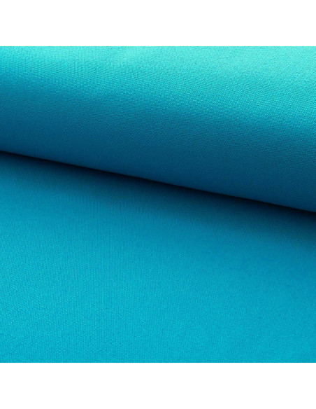 Lienzo de algodón semiliso - Azul turquesa