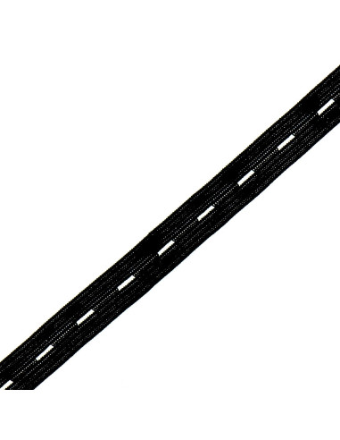 Elástico con ojal para niño - Negro