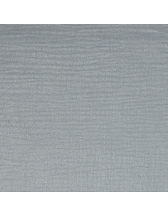 Tejido de doble gasa de algodón irisado con purpurina - Gris perla 2