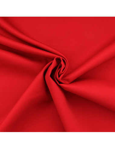 Tejido gabardina policotón - Rojo
