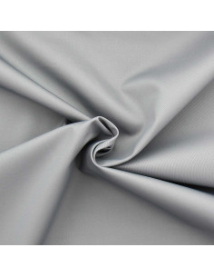 Tejido gabardina policotón - Gris plata