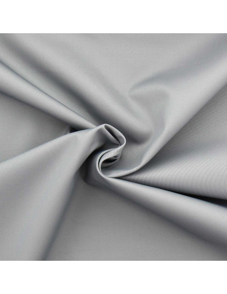 Tejido gabardina policotón - Gris plata