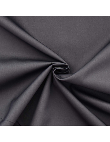 Tejido gabardina policotón - Gris oscuro