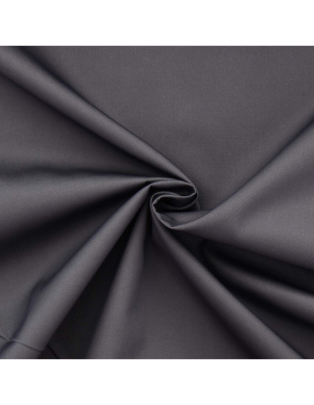 Tejido gabardina policotón - Gris oscuro