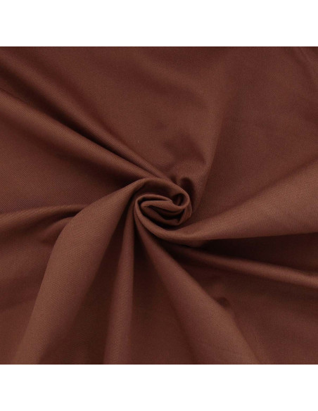 Tejido gabardina policotón - Marrón